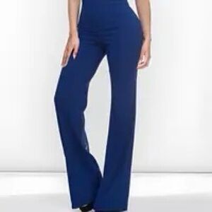 High rise elastic waist flared pants XL